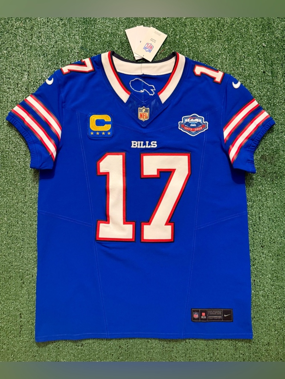 Authentic Josh Allen Buffalo Bills Blue Nike Vapor Fuse Elite Jerseys